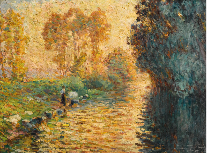 Les Lavandières au crépuscule - Henri Lebasque