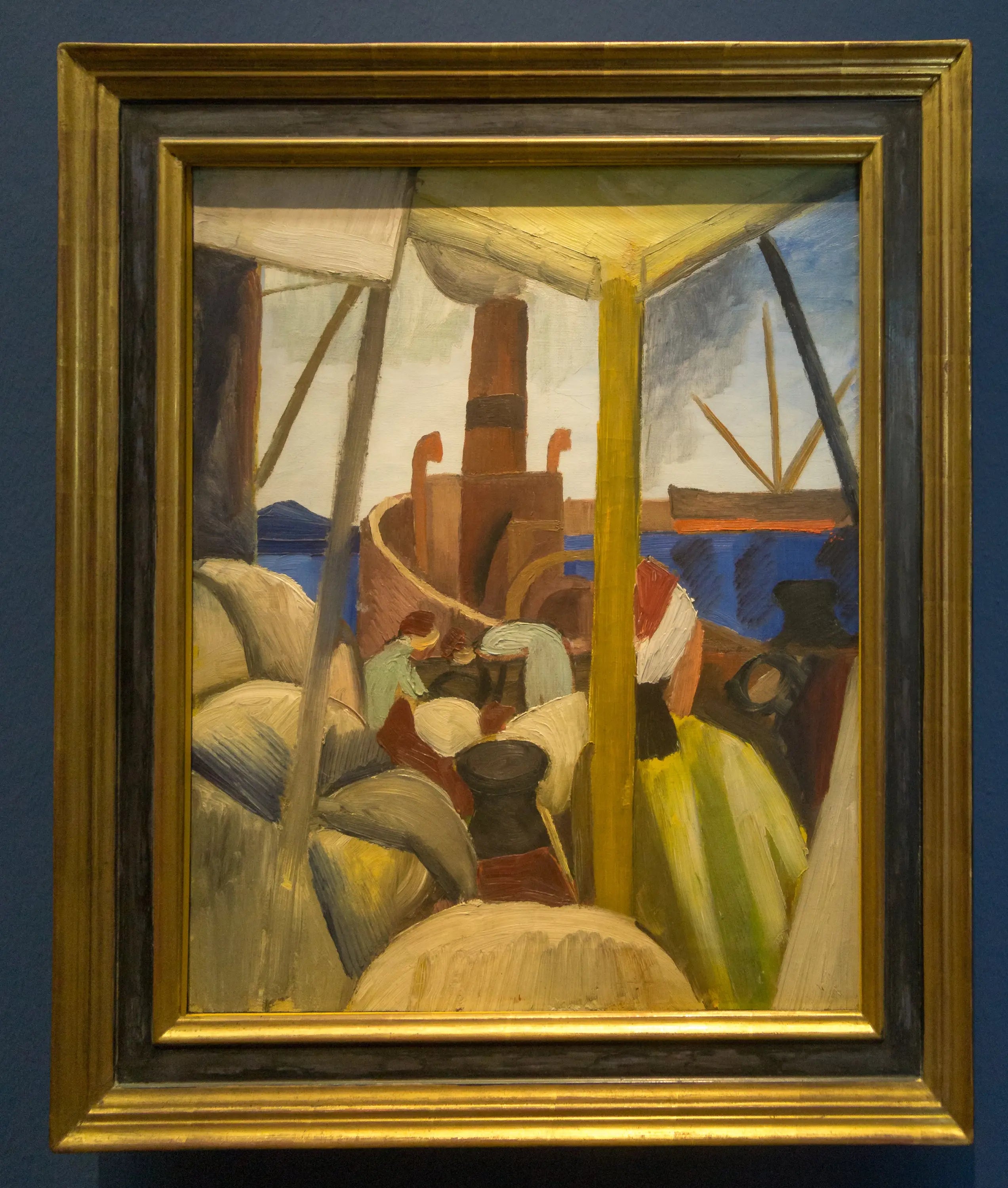 Reproduction du tableau « Port tunisien - August Macke » par Alpha Reproduction en peinture à l’huile