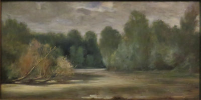 Reproduction du tableau « L'étang, près du Louroux - Eugène Delacroix » par Alpha Reproduction en peinture à l’huile
