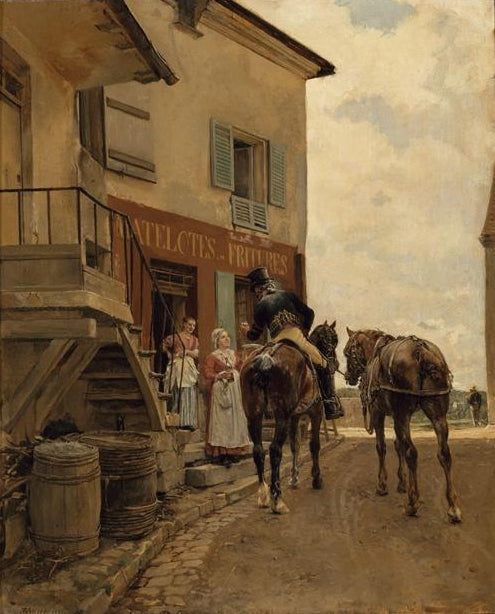 L'Auberge du Pont de Poissy - Ernest Meissonier