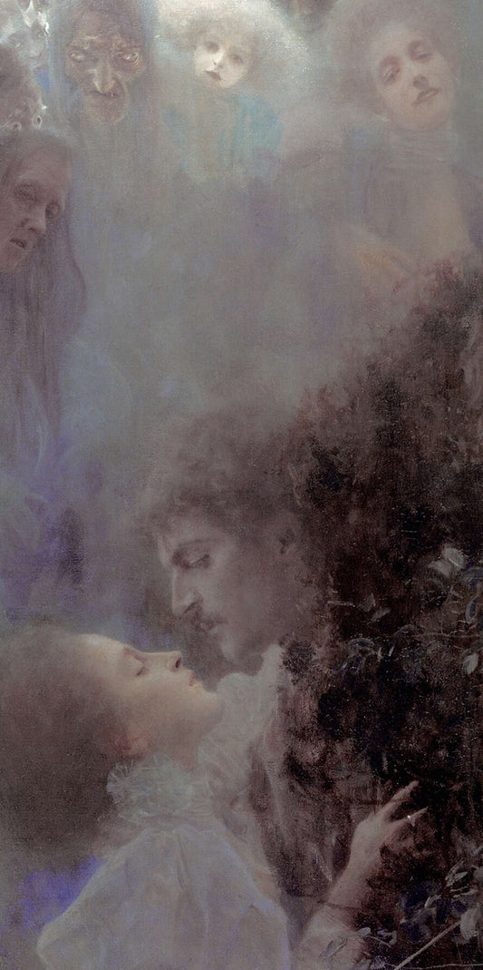 💘 L’Amour (détail) – Gustav Klimt (vers 1895)