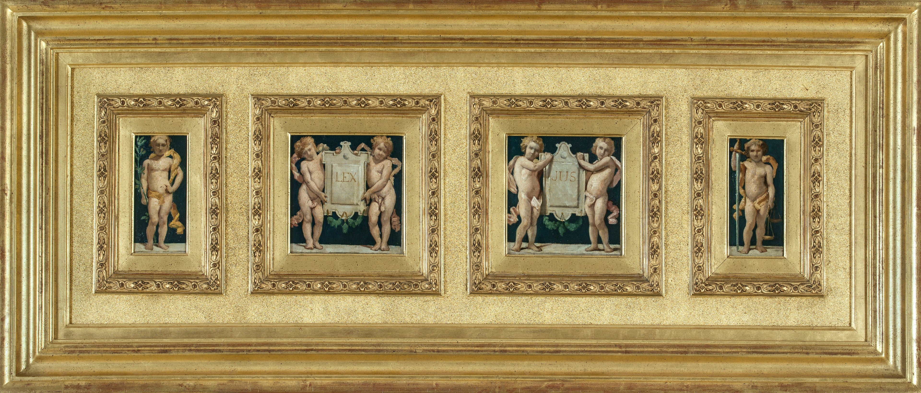 Esquisse pour le plafond de la salle d'audience de la Cour des Assises du Palais de Justice de Paris : Justice - Léon Bonnat