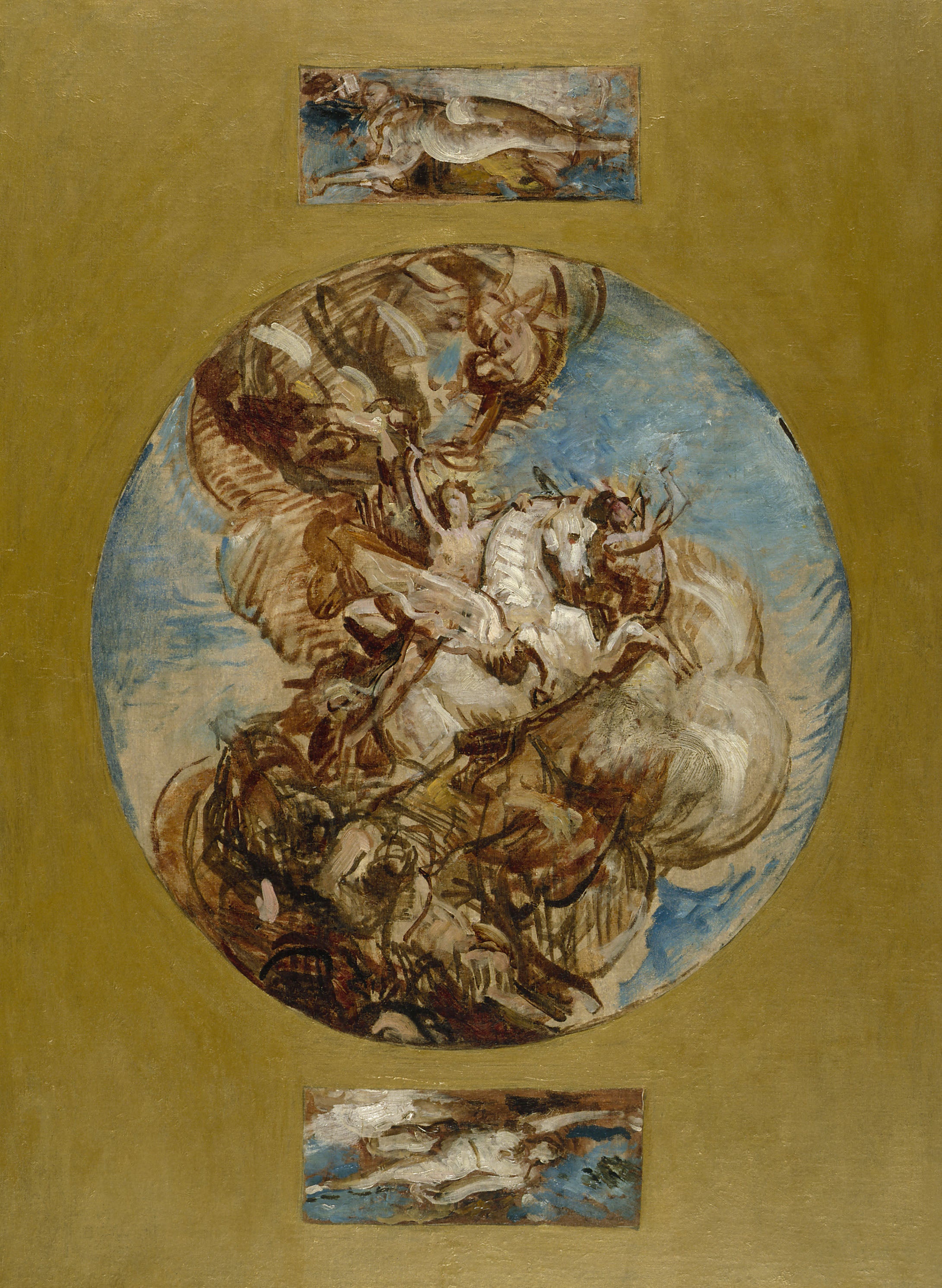 Esquisse pour le salon des Arts à l'Hôtel de Ville de Paris : La glorification de l'Art - Léon Bonnat