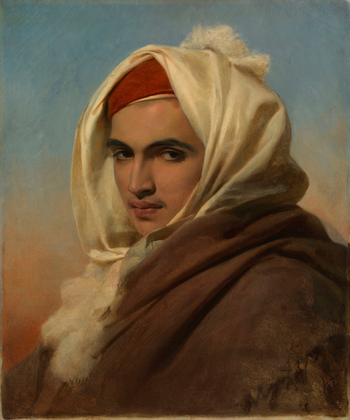 Portrait d'un jeune chef arabe - Léon Cogniet