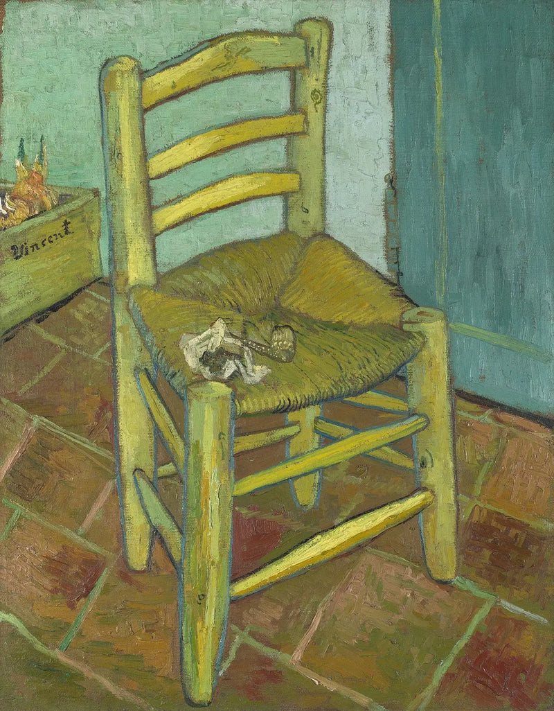 La Chaise de Vincent avec sa pipe - Vincent van Gogh