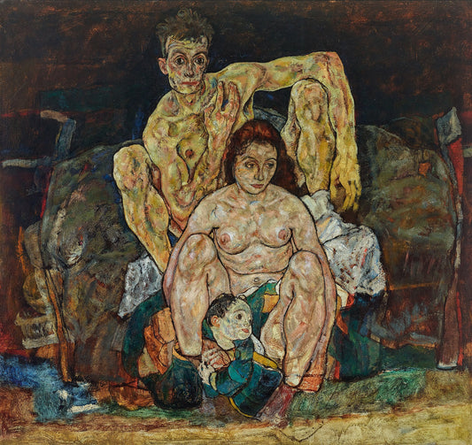 👨‍👩‍👦 La Famille – Egon Schiele (1918)