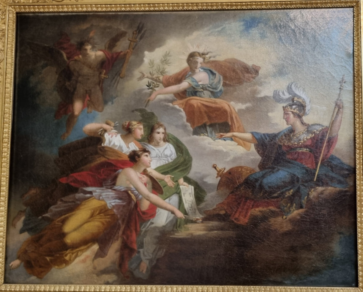 La France, en Minerve, protège les arts - Charles Meynier