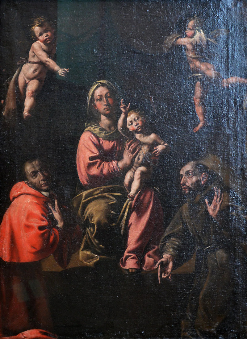 La Vierge à l'Enfant avec saint Charles et saint François - Tanzio da Varallo