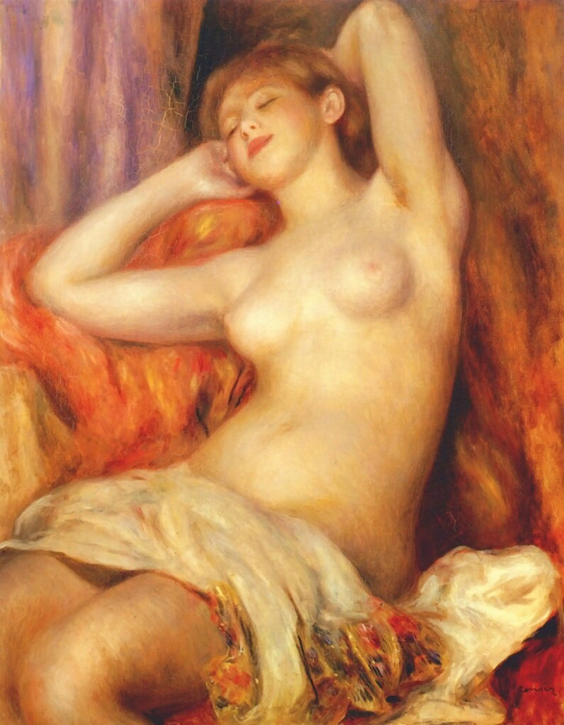 La Baigneuse endormie - Pierre-Auguste Renoir