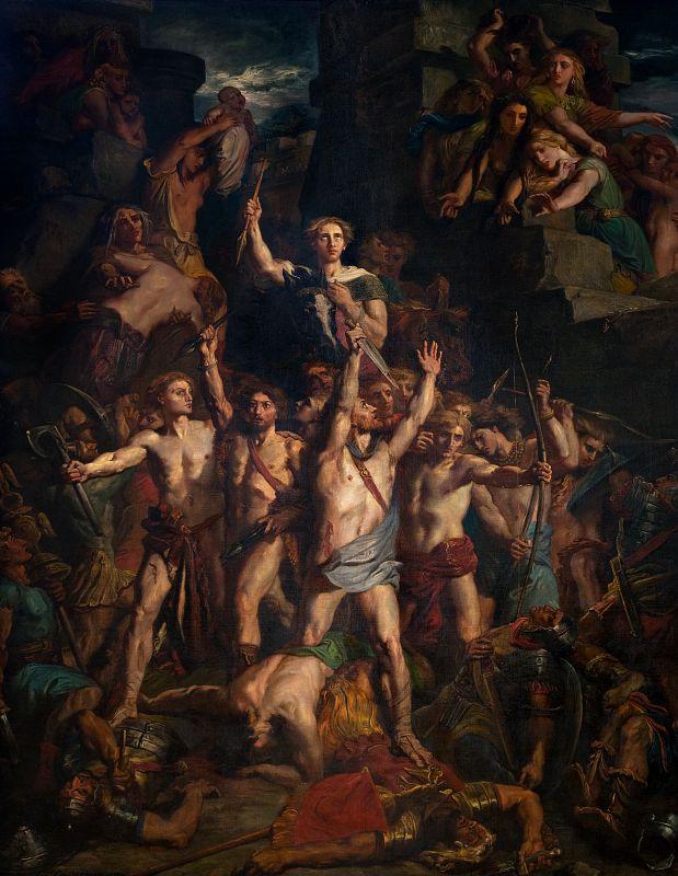 La Défense des Gaules par Vercingétorix - Théodore Chassériau - Alpha Reproduction