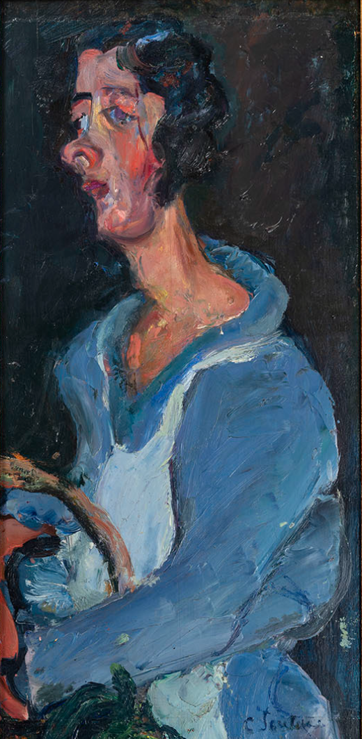 La cocinera (Mujer de azul) - Chaïm Soutine - Chaim Soutine