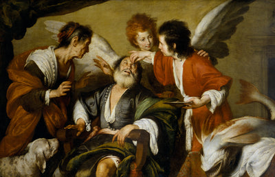 Tobias guérit son père - Bernardo Strozzi