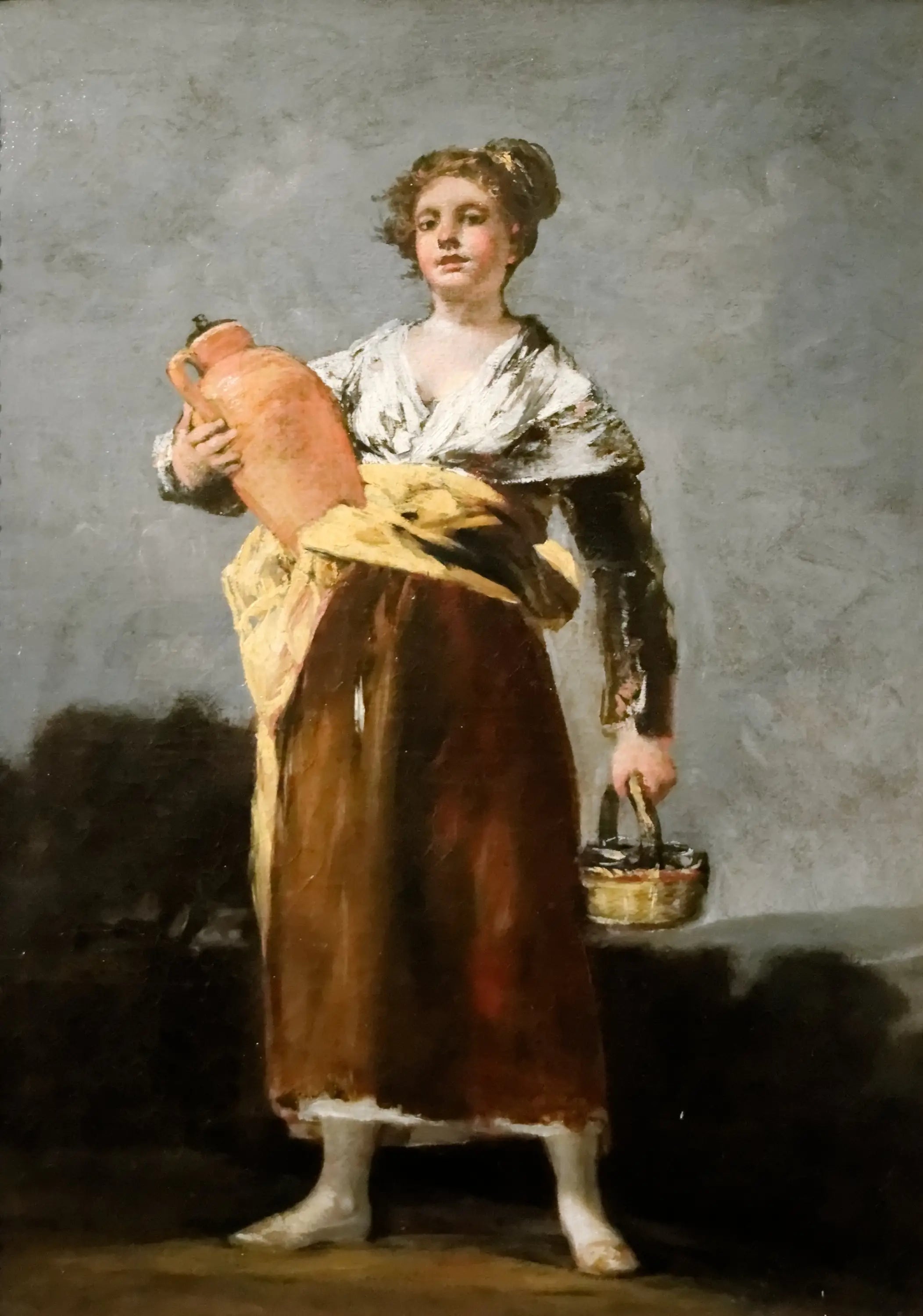 Reproduction du tableau « La Porteuse d'eau - Francisco de Goya » par Alpha Reproduction en peinture à l’huile