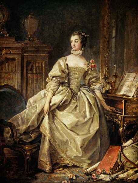 La marquise de Pompadour au clavecin (1721-64) - François Boucher