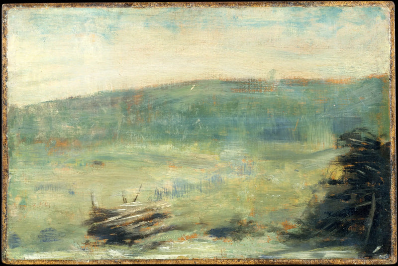 Paysage à Saint-Ouen - Georges Seurat
