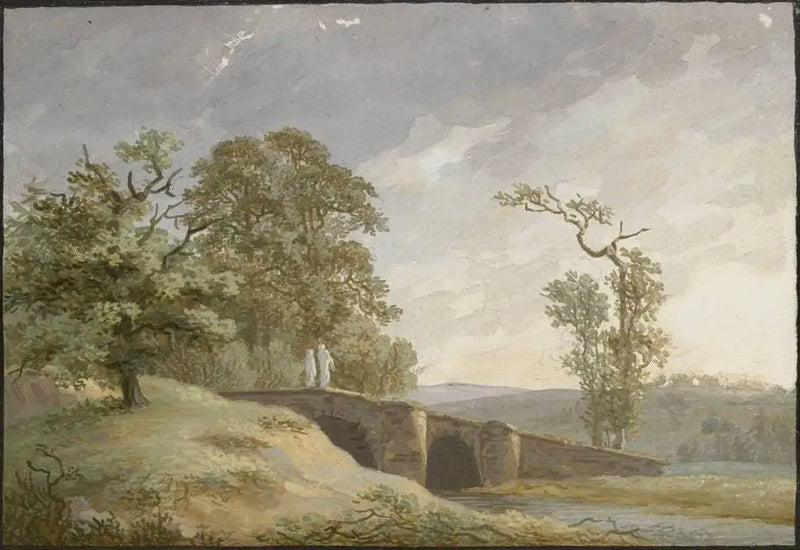 Paysage avec pont - Caspar David Friedrich