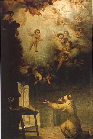 La vision de saint Antoine de Padoue - Bartolomé Esteban Murillo