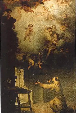 La vision de saint Antoine de Padoue - Bartolomé Esteban Murillo