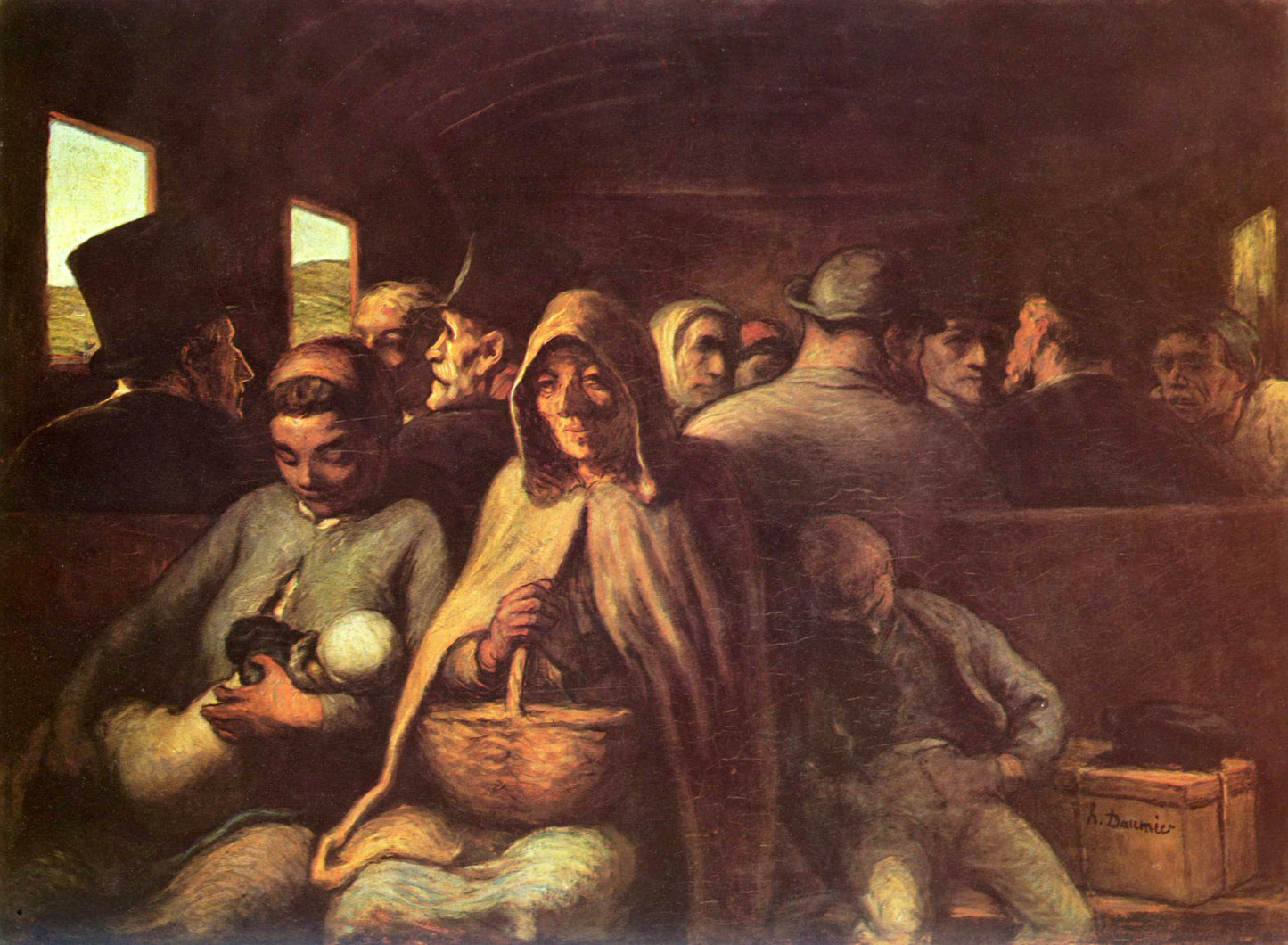 Le Wagon de troisième classe – Honoré Daumier (vers 1862–1864)