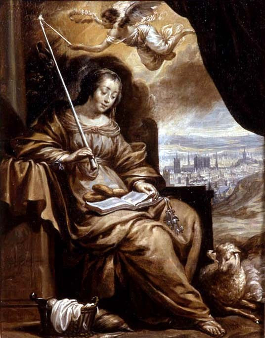Sainte Geneviève devant Paris - Charles Le Brun
