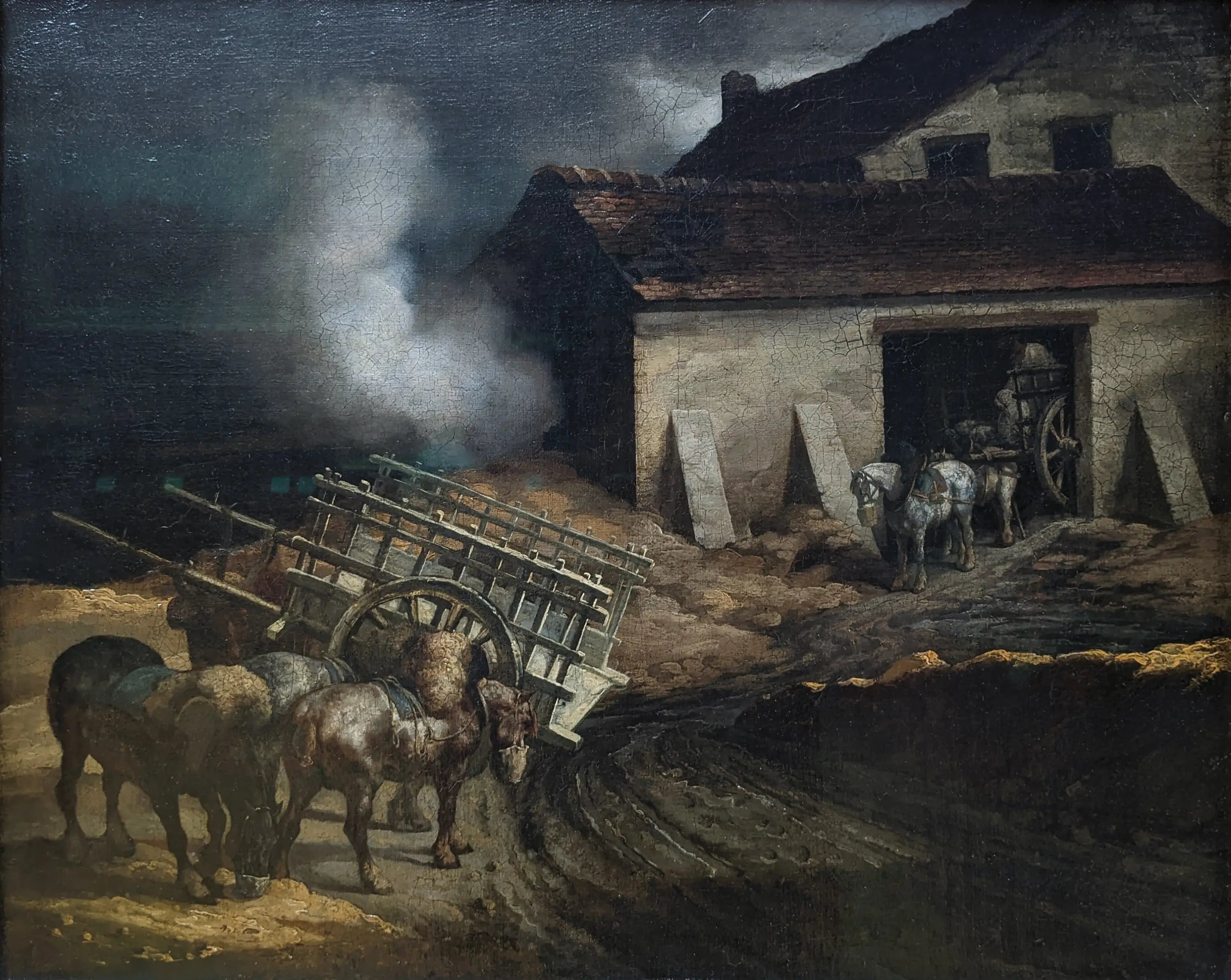 Reproduction du tableau « Le Four à plâtre - Théodore Géricault » par Alpha Reproduction en peinture à l’huile