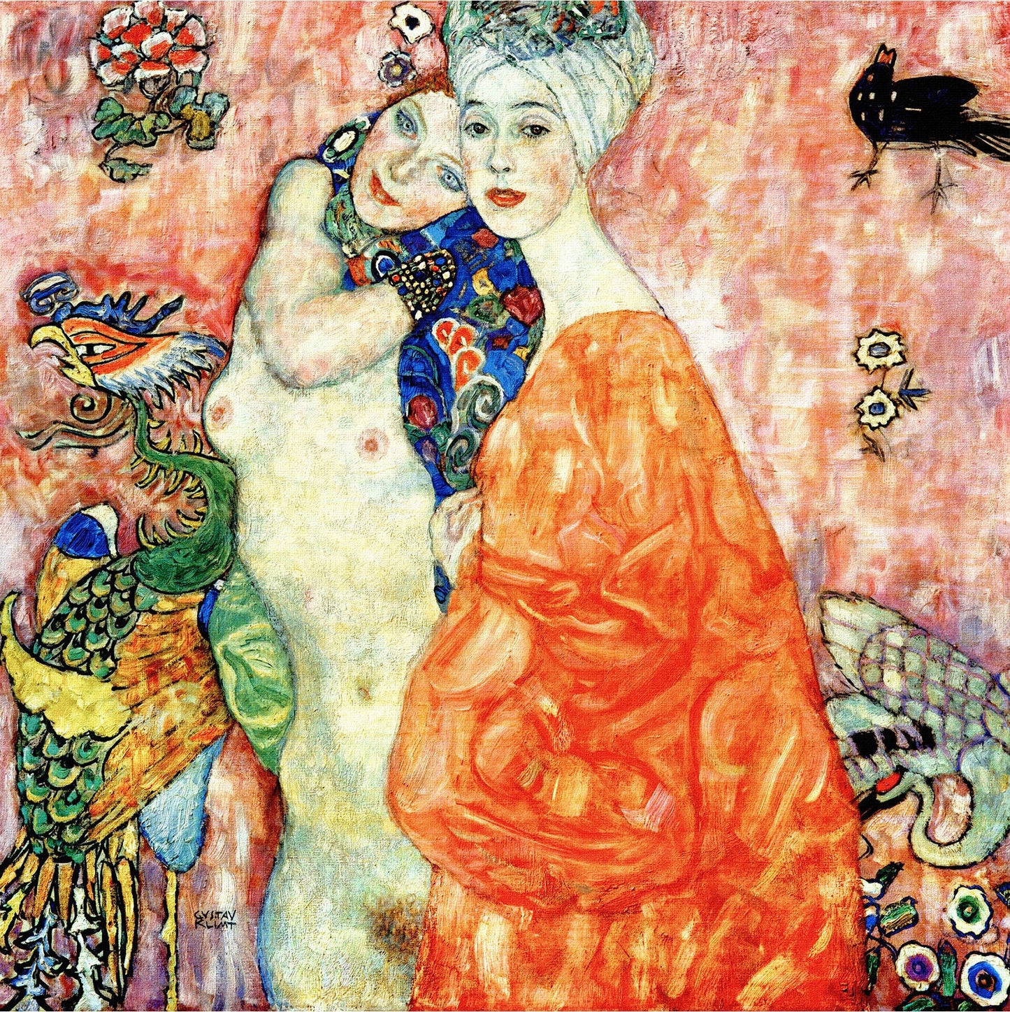💖✨ Les Amies – Gustav Klimt (vers 1916–1917)