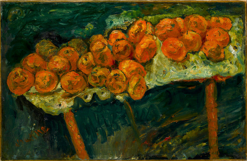 Les Oranges sur fond vert, par Chaïm Soutine - Chaim Soutine