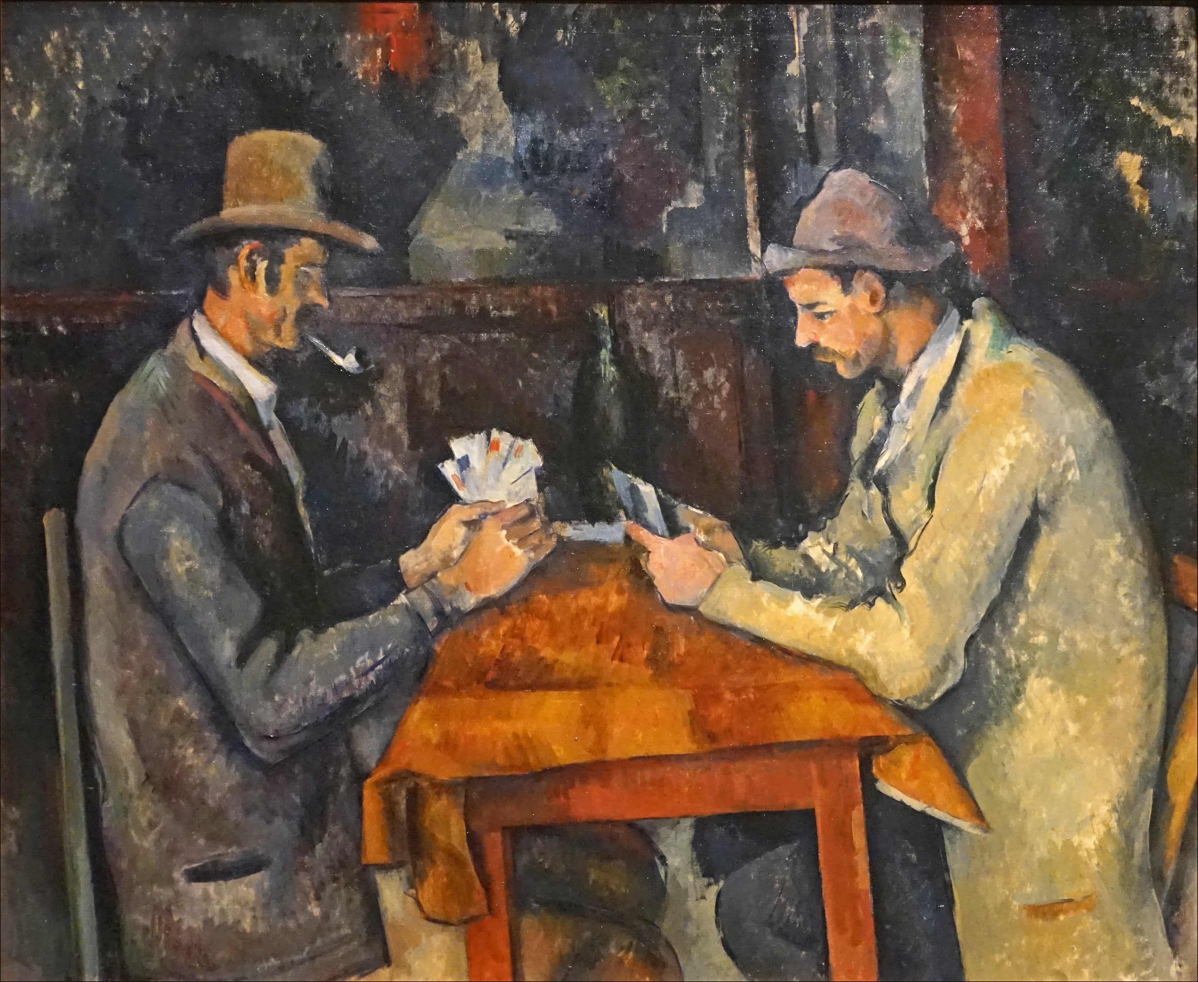 Reproduction du tableau « Les Joueurs de cartes - Paul Cézanne » par Alpha Reproduction en peinture à l’huile