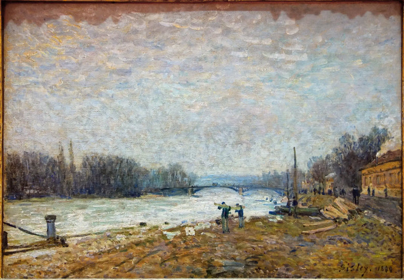 Après la débâcle, la Seine au pont de Suresnes - Alfred Sisley