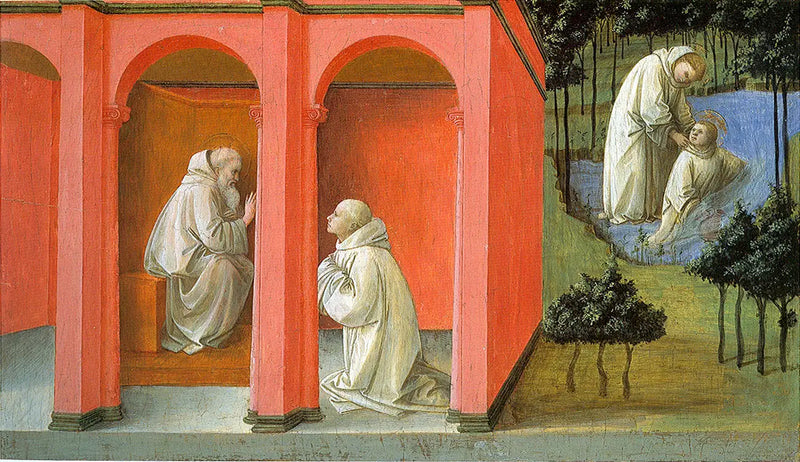 Saint Benedict Orders Saint Maurus to the Rescue of Saint Placidius - Fra Filippo Lippi