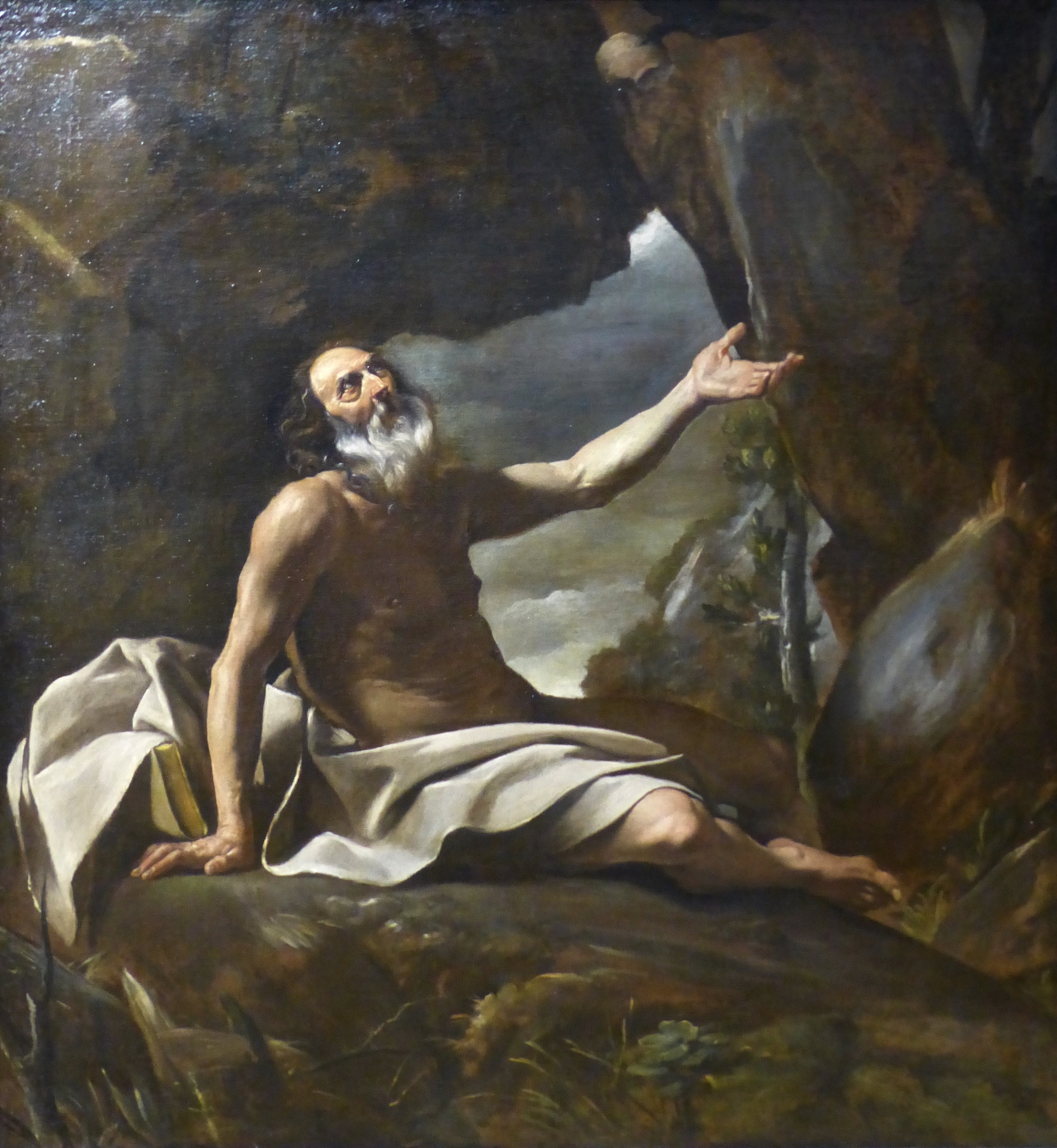 Élie nourri par le corbeau - Giovanni Lanfranco