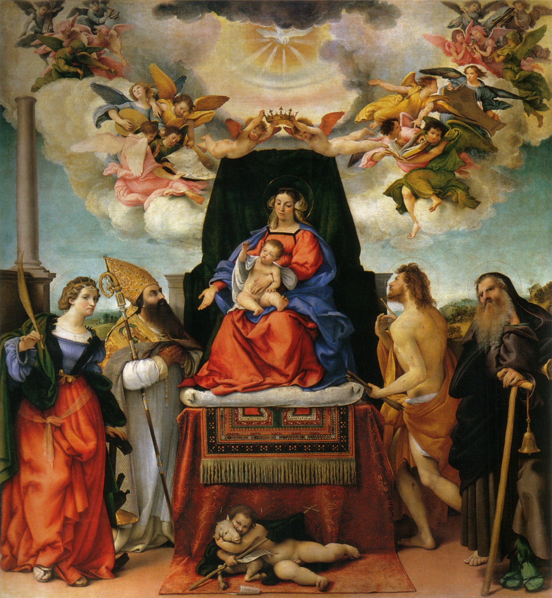 La Vierge à l'Enfant avec des saints - Lorenzo Lotto