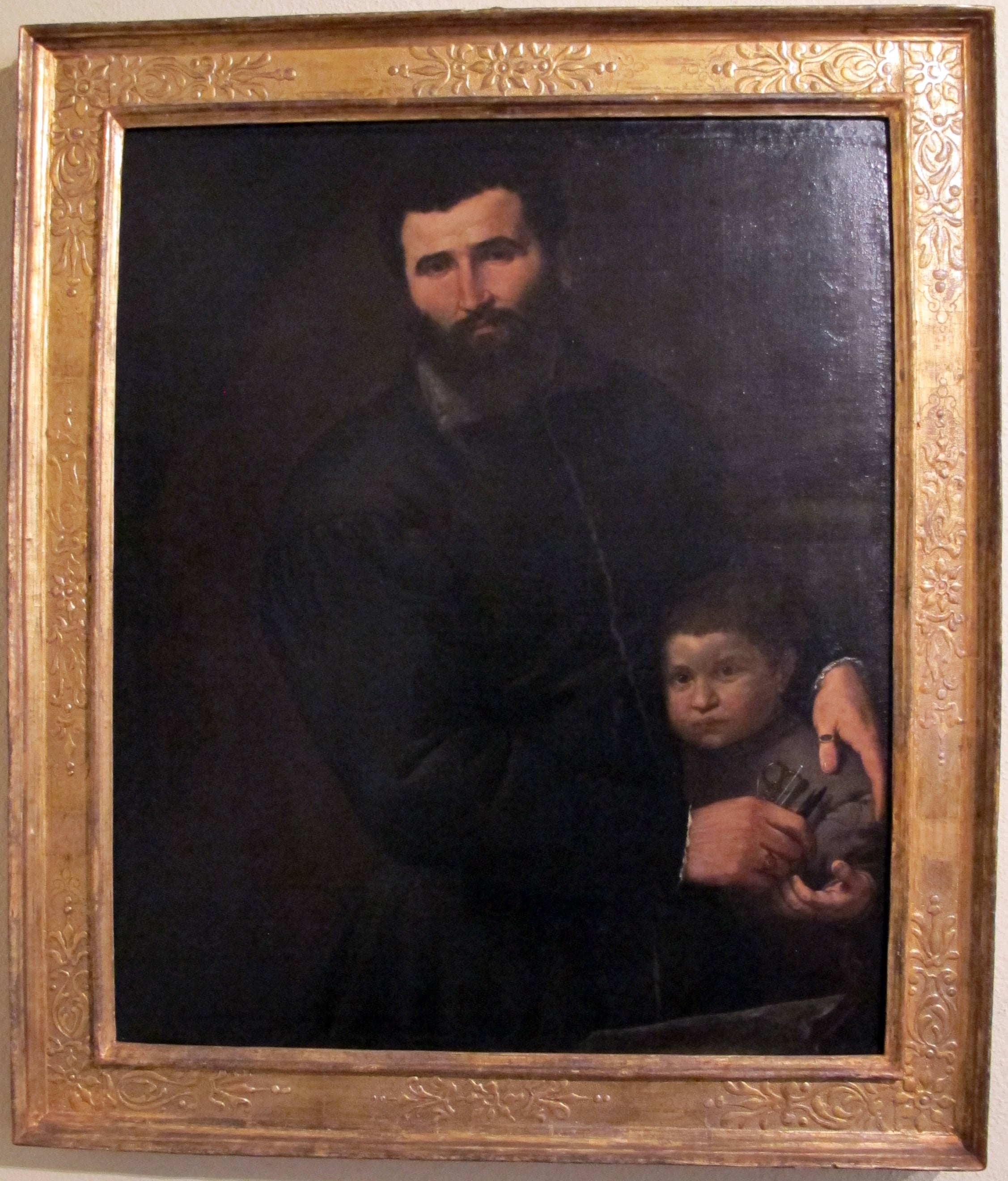 Portrait du chirurgien Gian Giacomo Bonamigo avec son fils Giovanni Antonio - Lorenzo Lotto