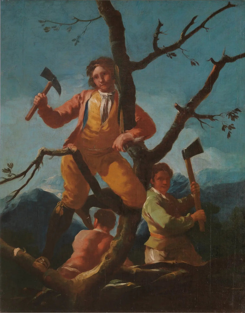 Les Bûcherons - Francisco de Goya