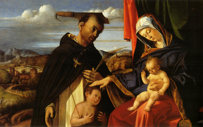 Vierge à l'Enfant avec saint Pierre martyr - Lorenzo Lotto