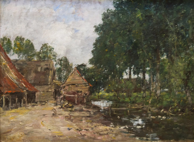 Cour de ferme - Eugène Boudin
