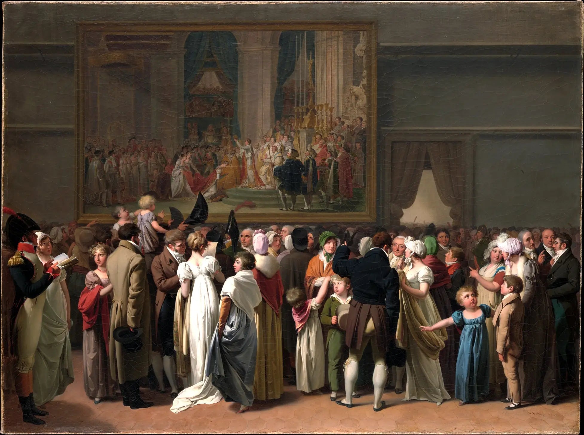 Le Public regardant le « Couronnement » de David au Louvre - Louis-Léopold Boilly - Alpha Reproduction