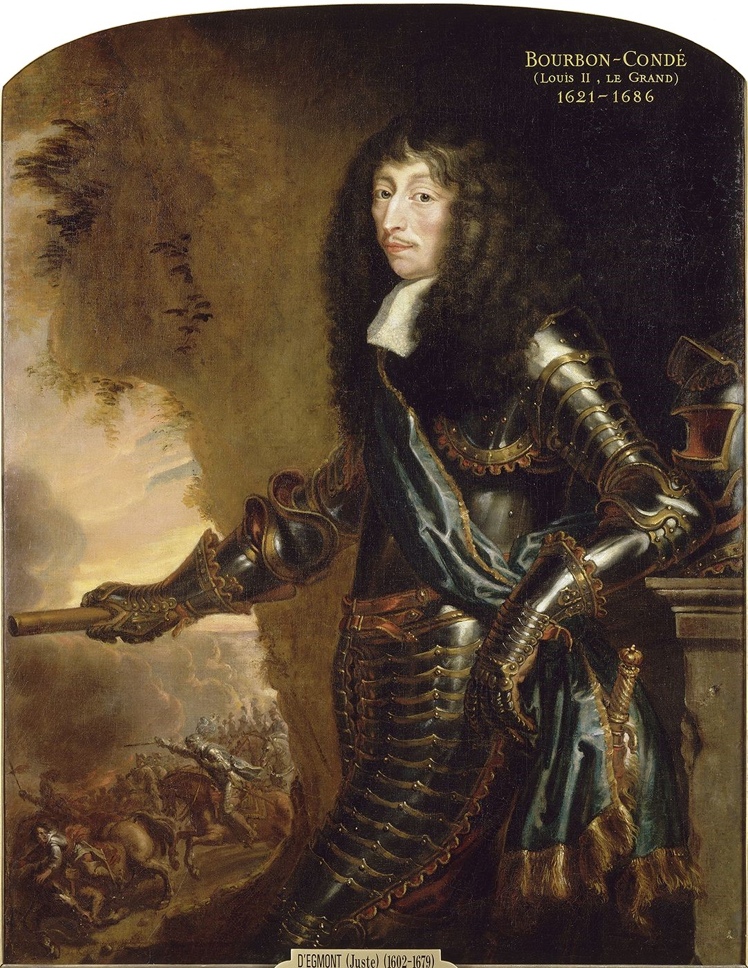 Portrait de Louis II, prince de Bourbon, surnommé le Grand Condé - Juste d'Egmont