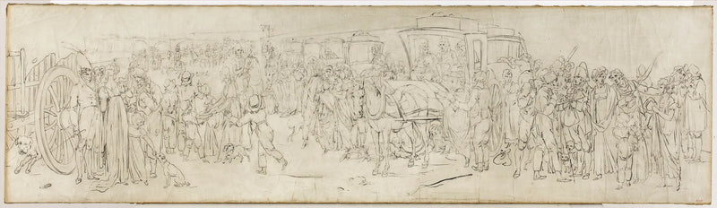 Les coucous sur le quai des Tuileries - Louis-Léopold Boilly