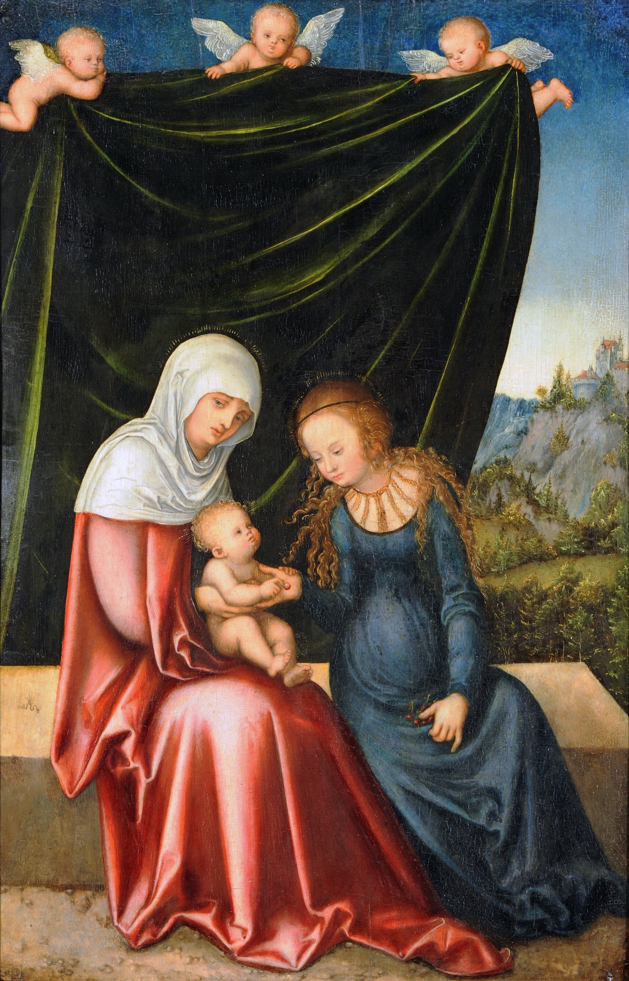 La Vierge à l'Enfant avec sainte Anne - Lucas Cranach the Elder