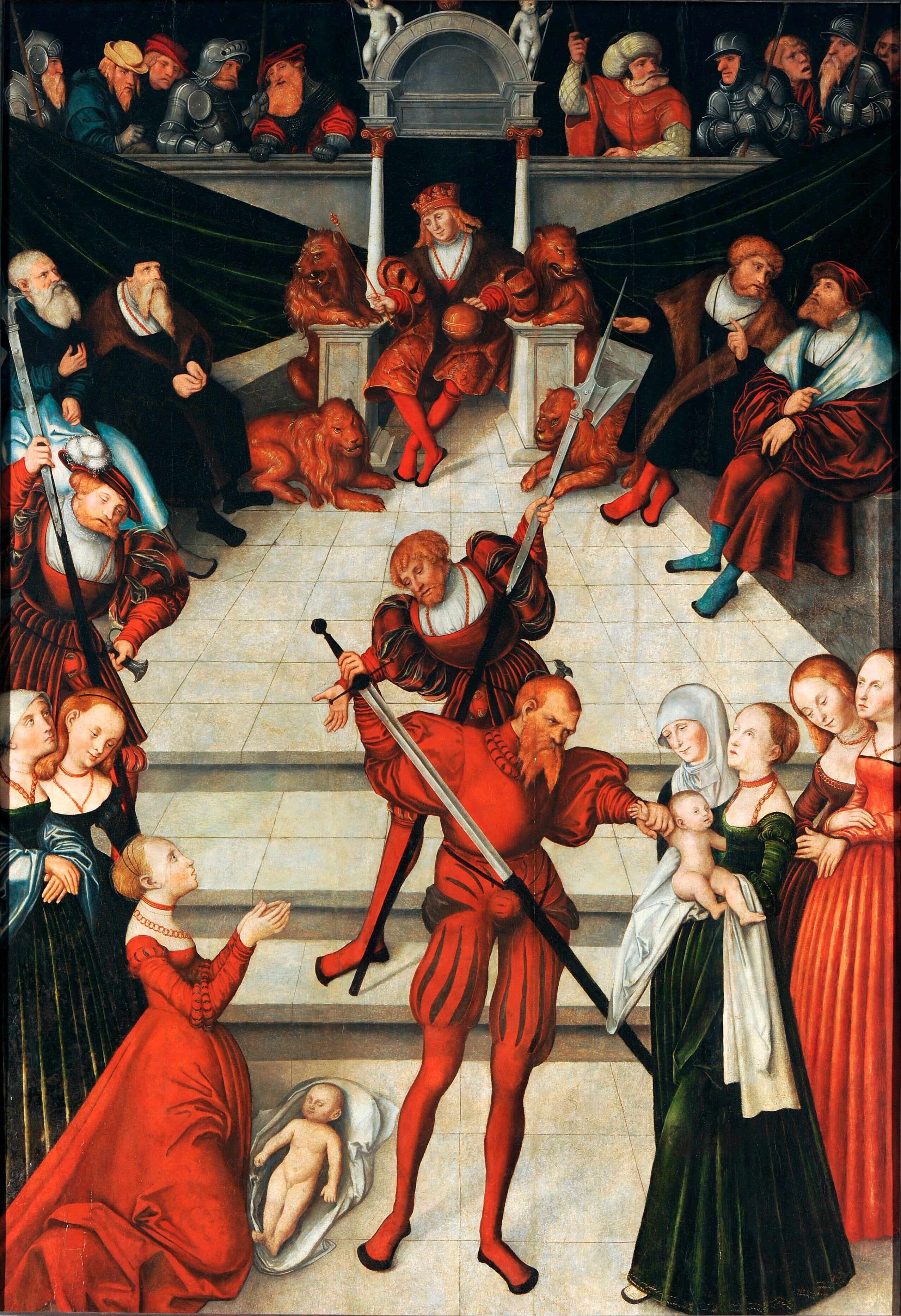 Le jugement de Salomon - Lucas Cranach the Elder