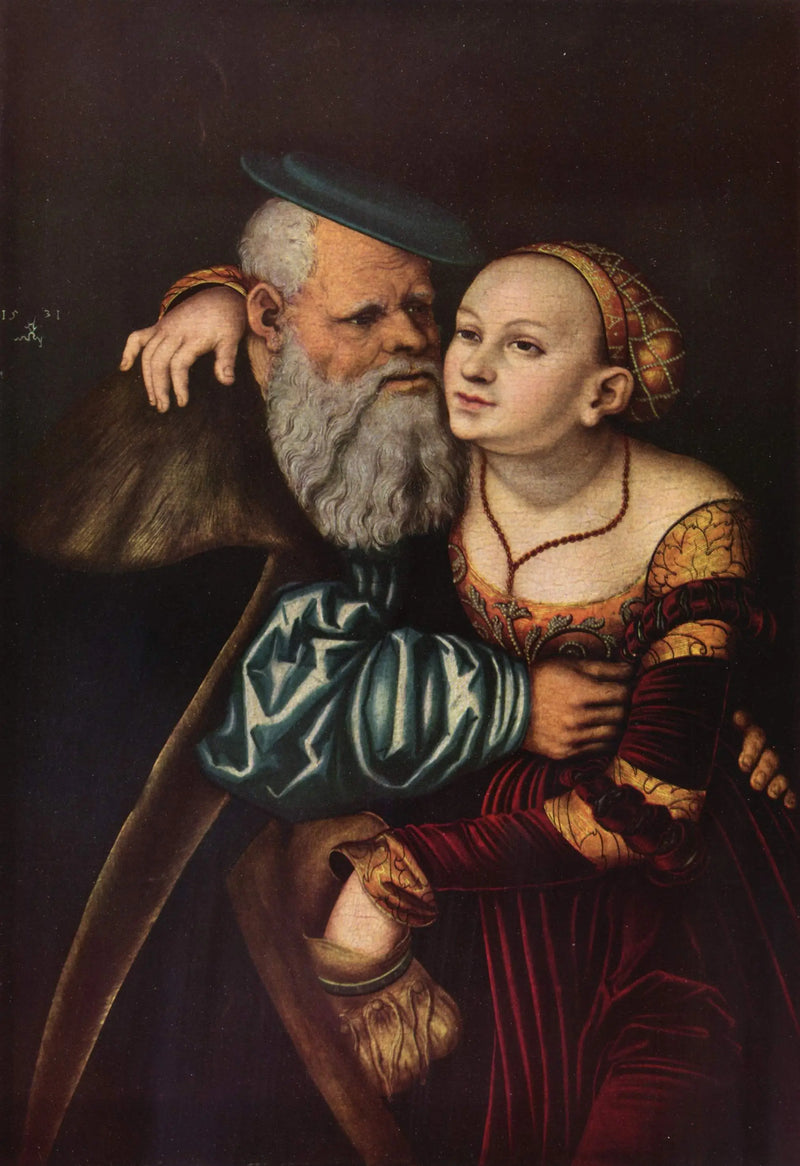 Courtisane et vieillard - Lucas Cranach the Elder