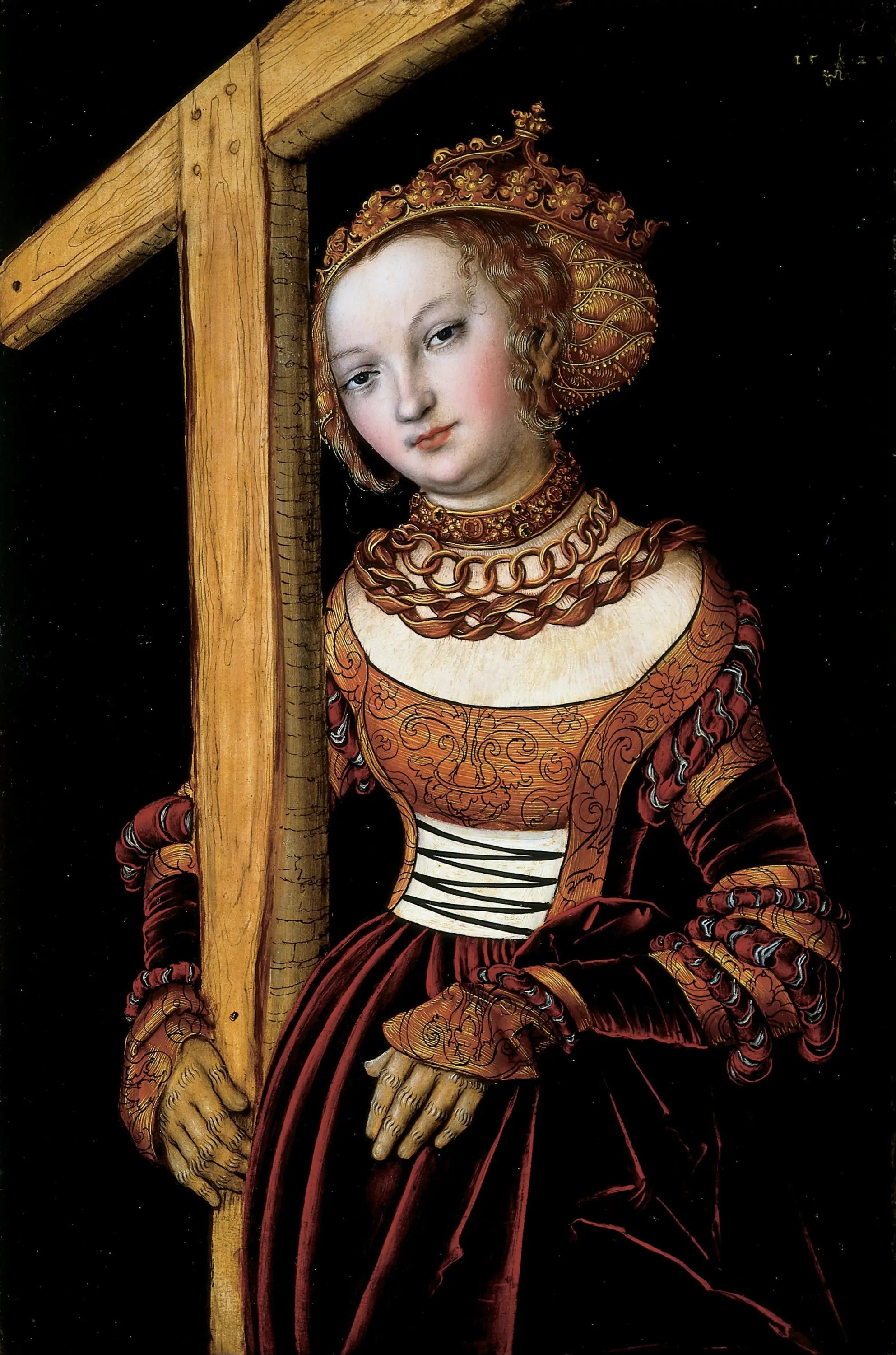 Sainte Hélène avec la Croix - Lucas Cranach the Elder - Alpha Reproduction