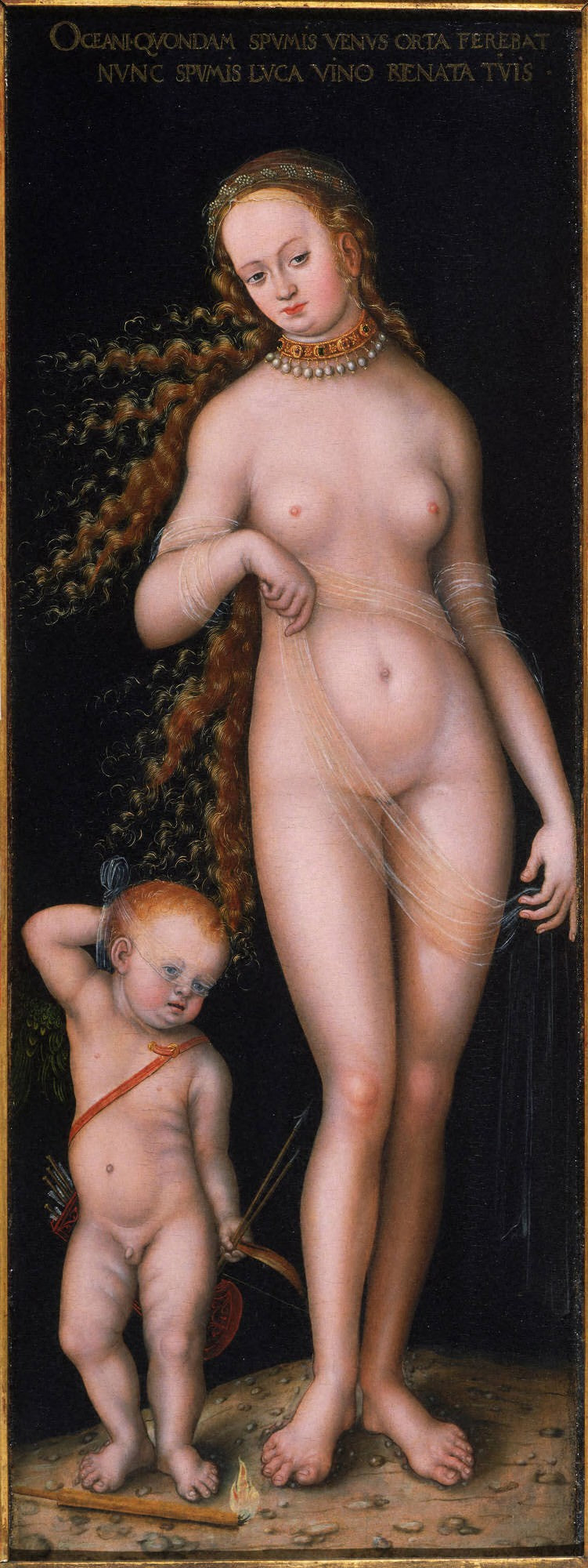 Vénus et Amour - Lucas Cranach the Elder