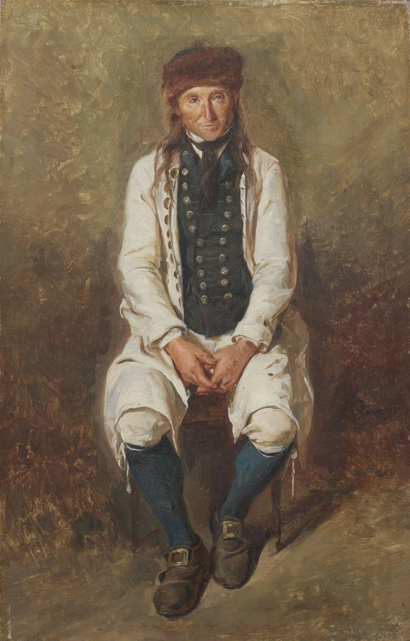 Paysan en costume de Hesse - Ludwig Knaus