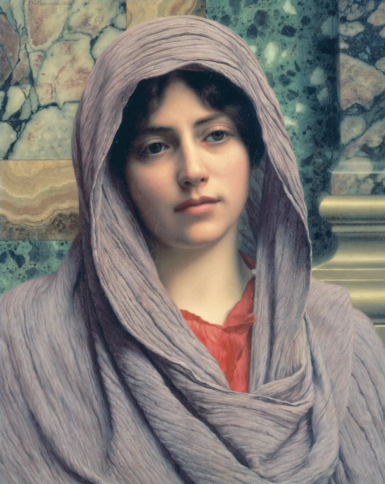Lycinna - John William Godward - Alpha Reproduction