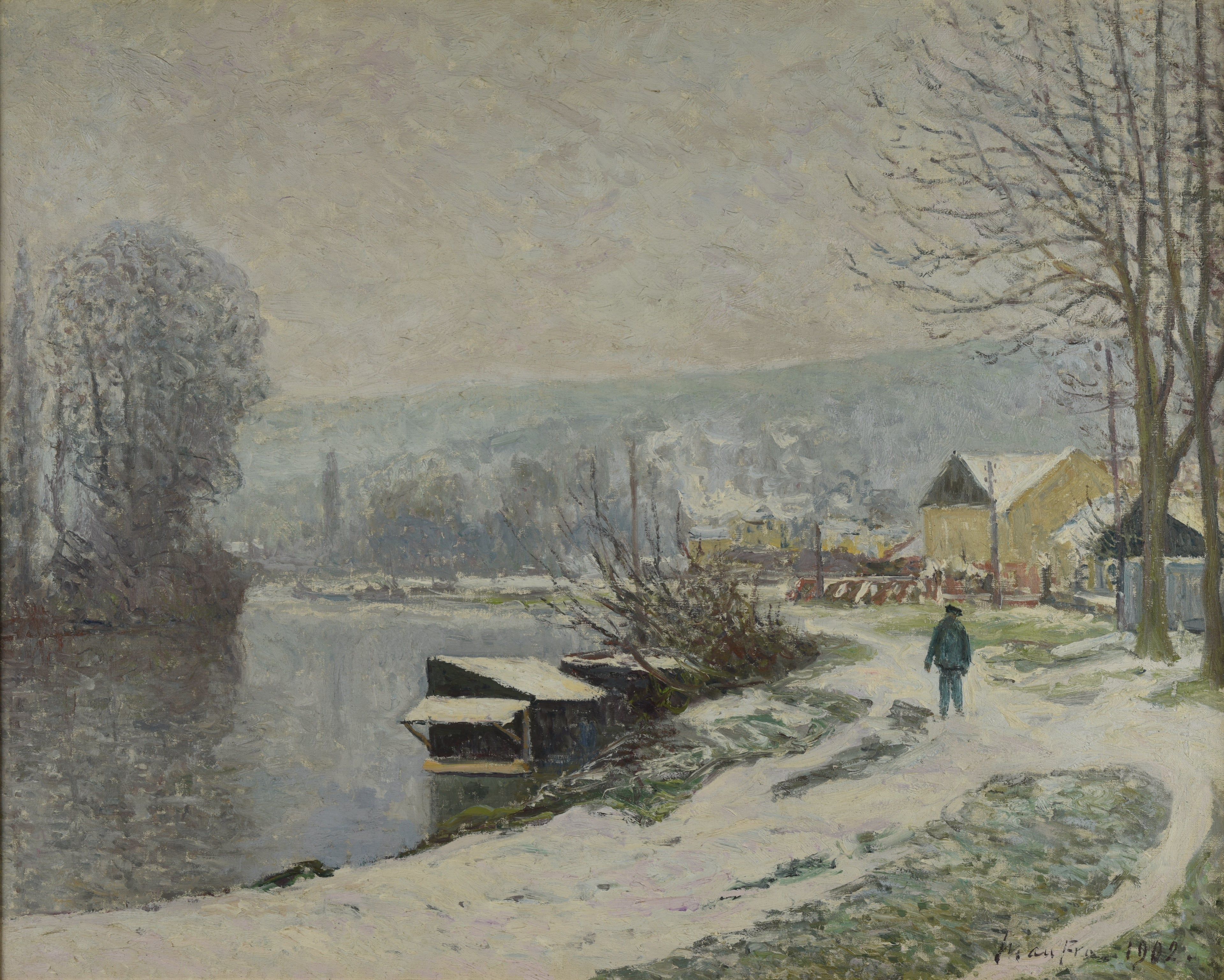 La neige à Port-Marly - Maxime Maufra