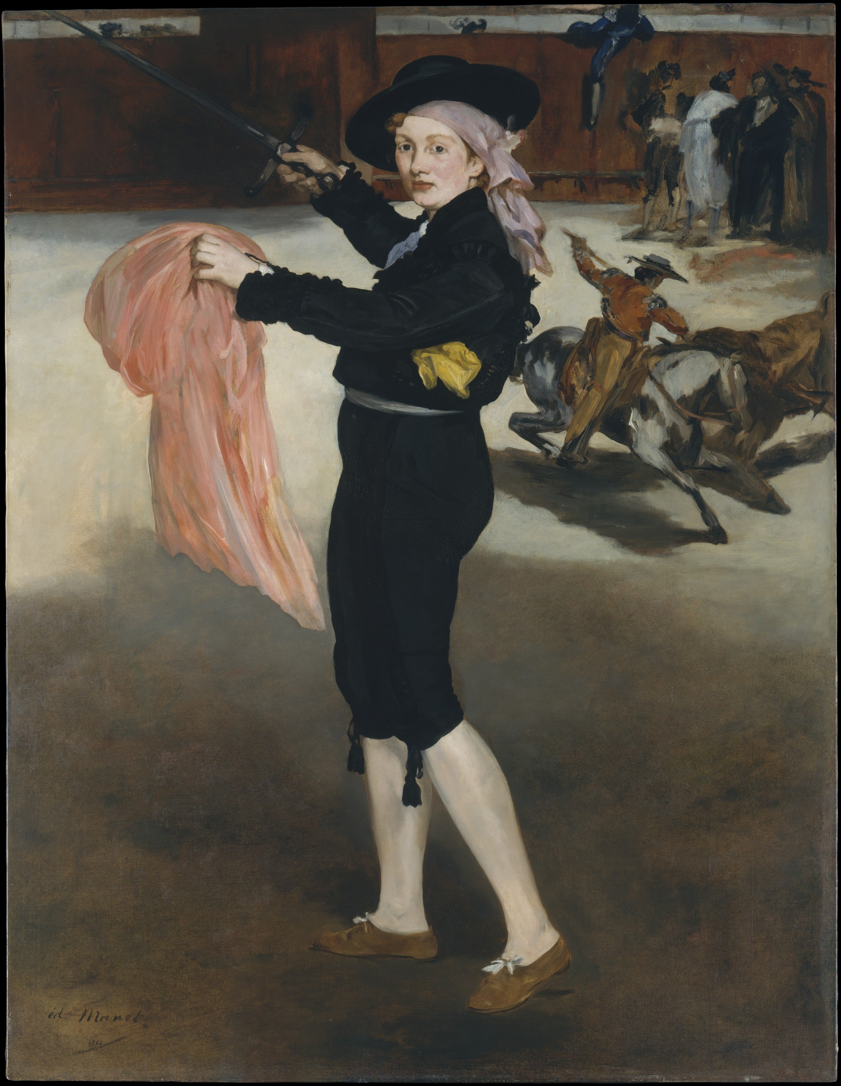 Reproduction du tableau « Mlle V. en costume d'espada - Édouard Manet » par Alpha Reproduction en peinture à l’huile