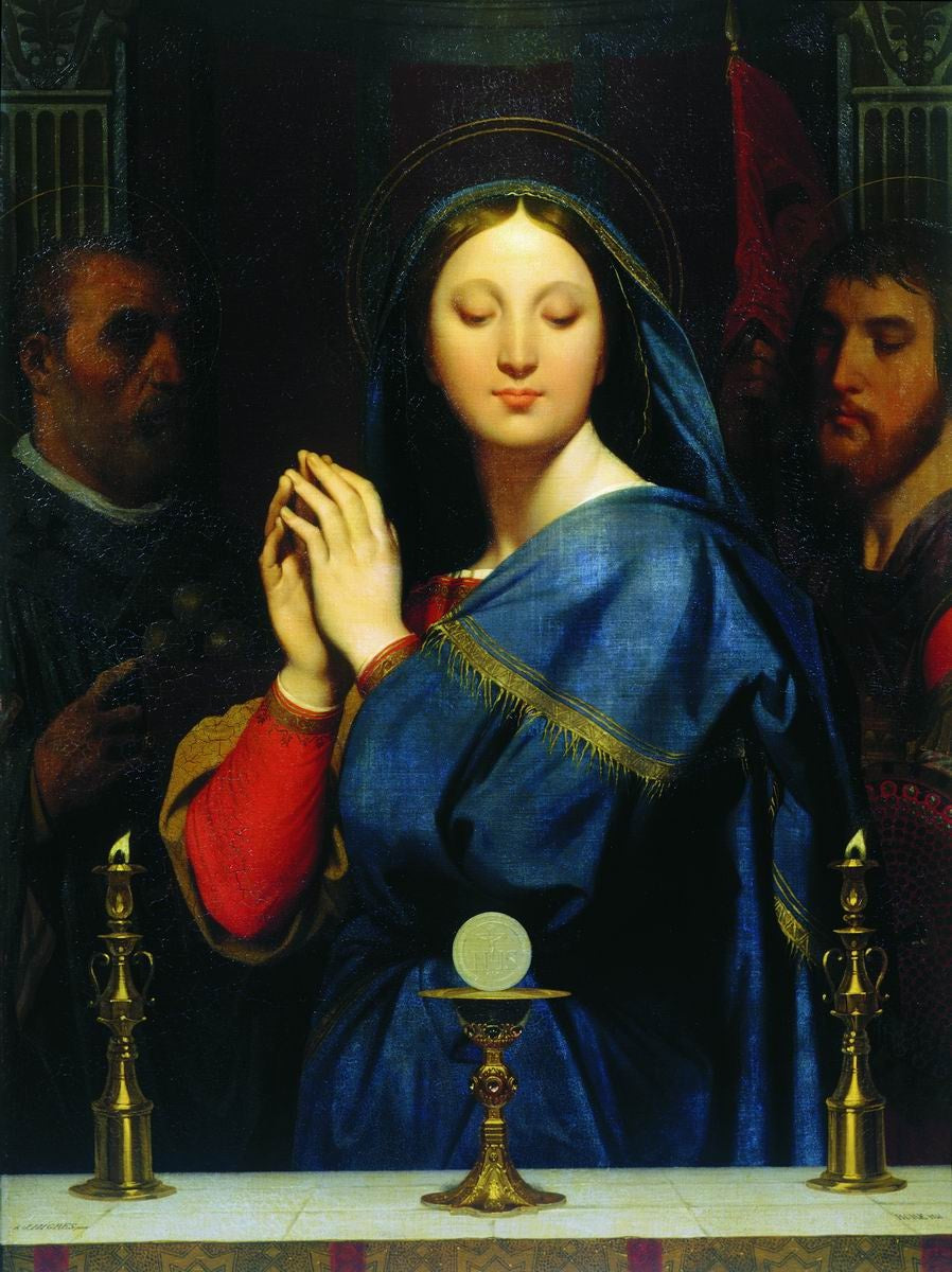 La Vierge adorant l'Hostie - Jean-Auguste-Dominique Ingres
