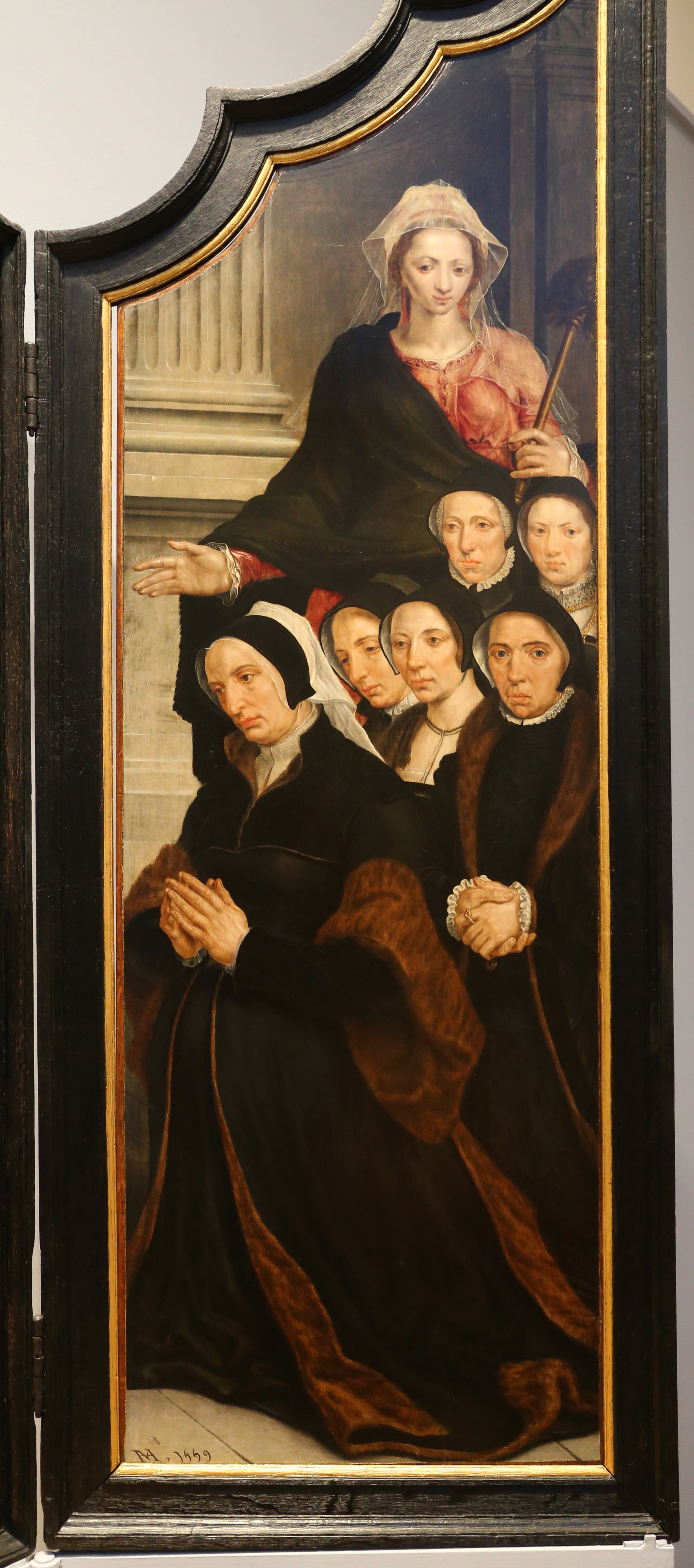 Sainte Marthe avec des donateurs - Maarten van Heemskerck